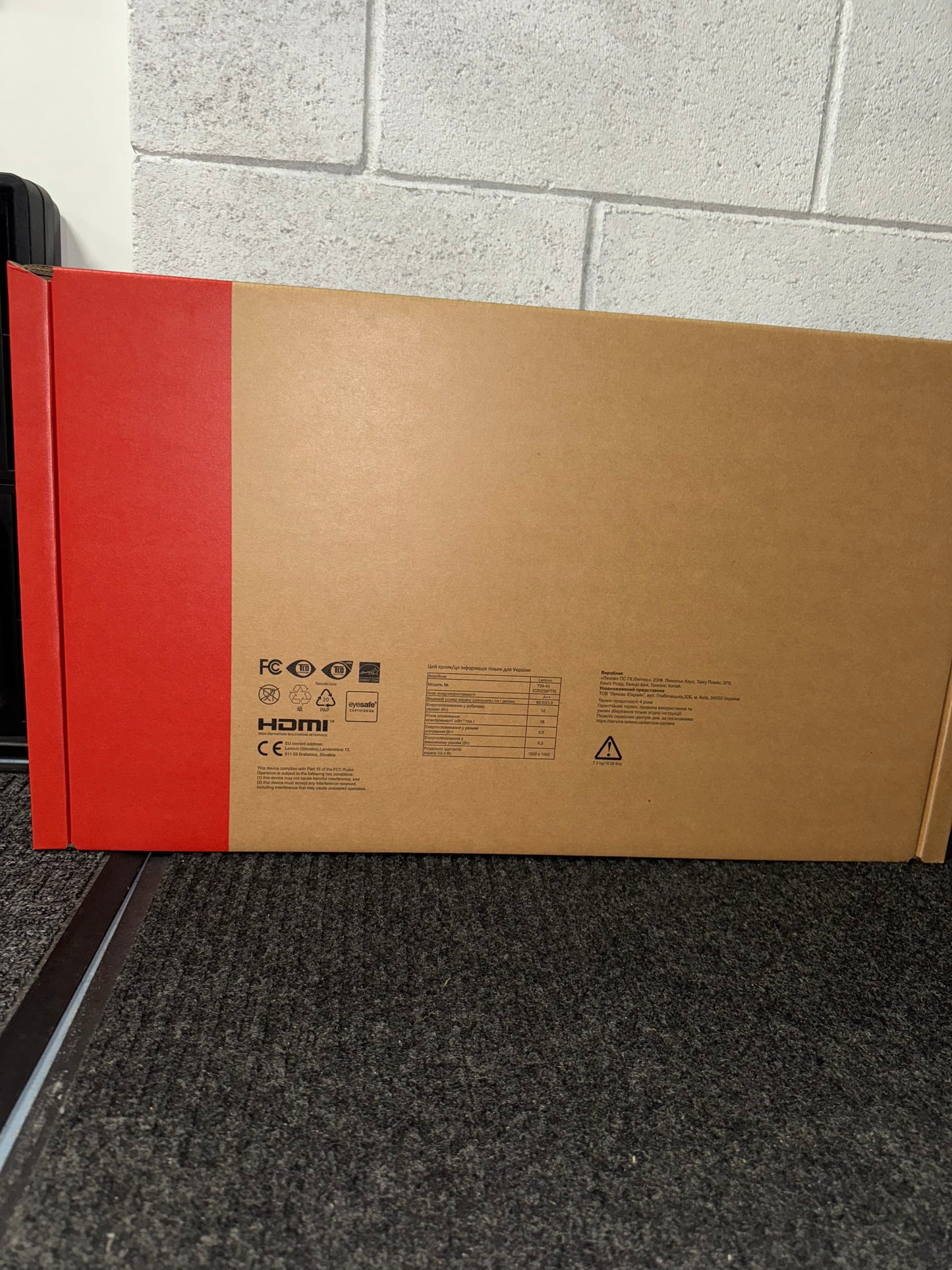 Lenovo ThinkVision T24-40 23.8” FHD IPS Monitor – HDMI, DisplayPort, Eye Comfort