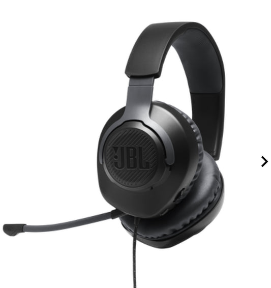 JBL WFH Wired Headset with Mic – Noise-Canceling, Black – Brand New